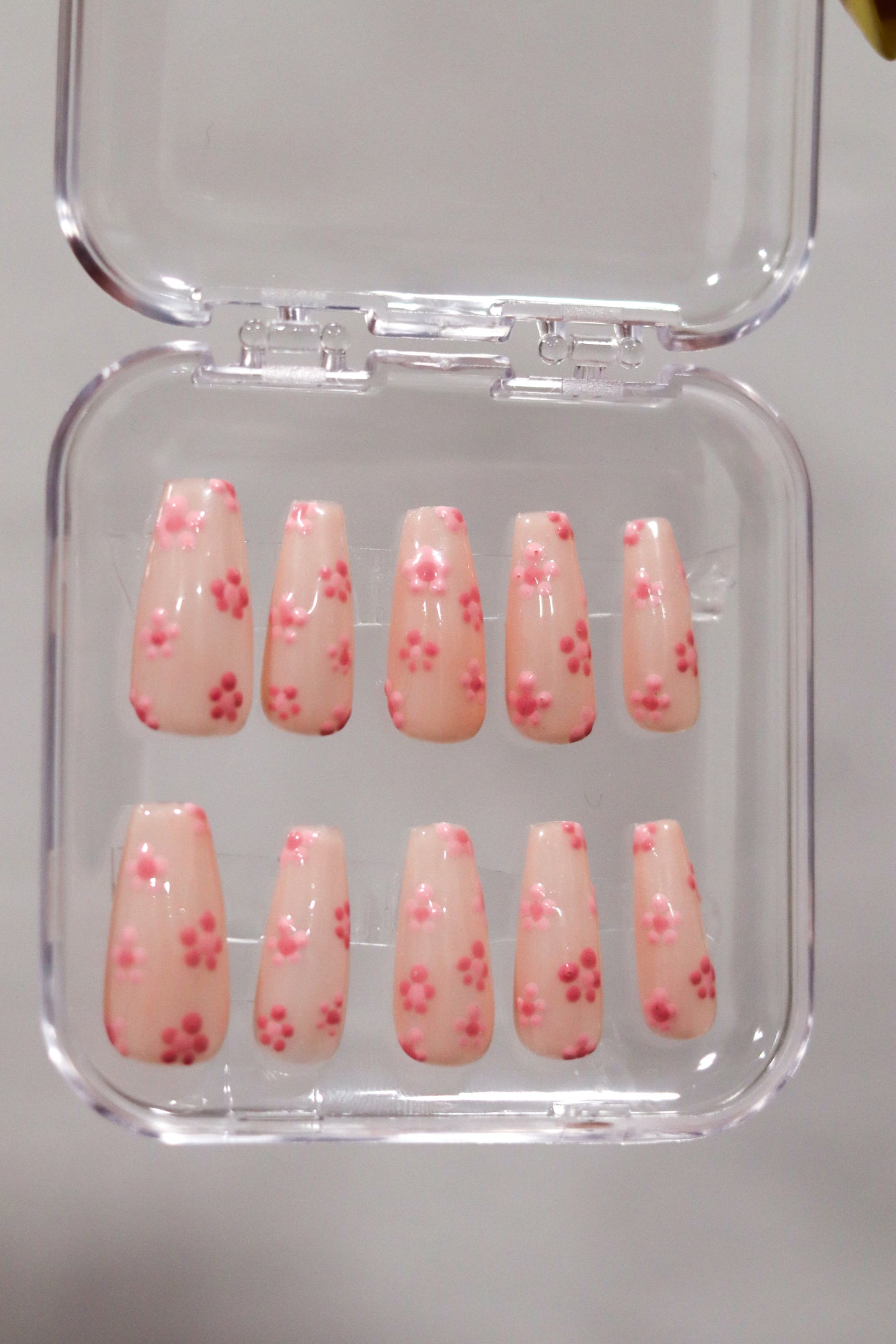Press On Nails | Cherry Blossom | Flower Nails | Flower Petal Nails | Sakura Nails | Cherry Blossom Nails | Livs Nail Lab
